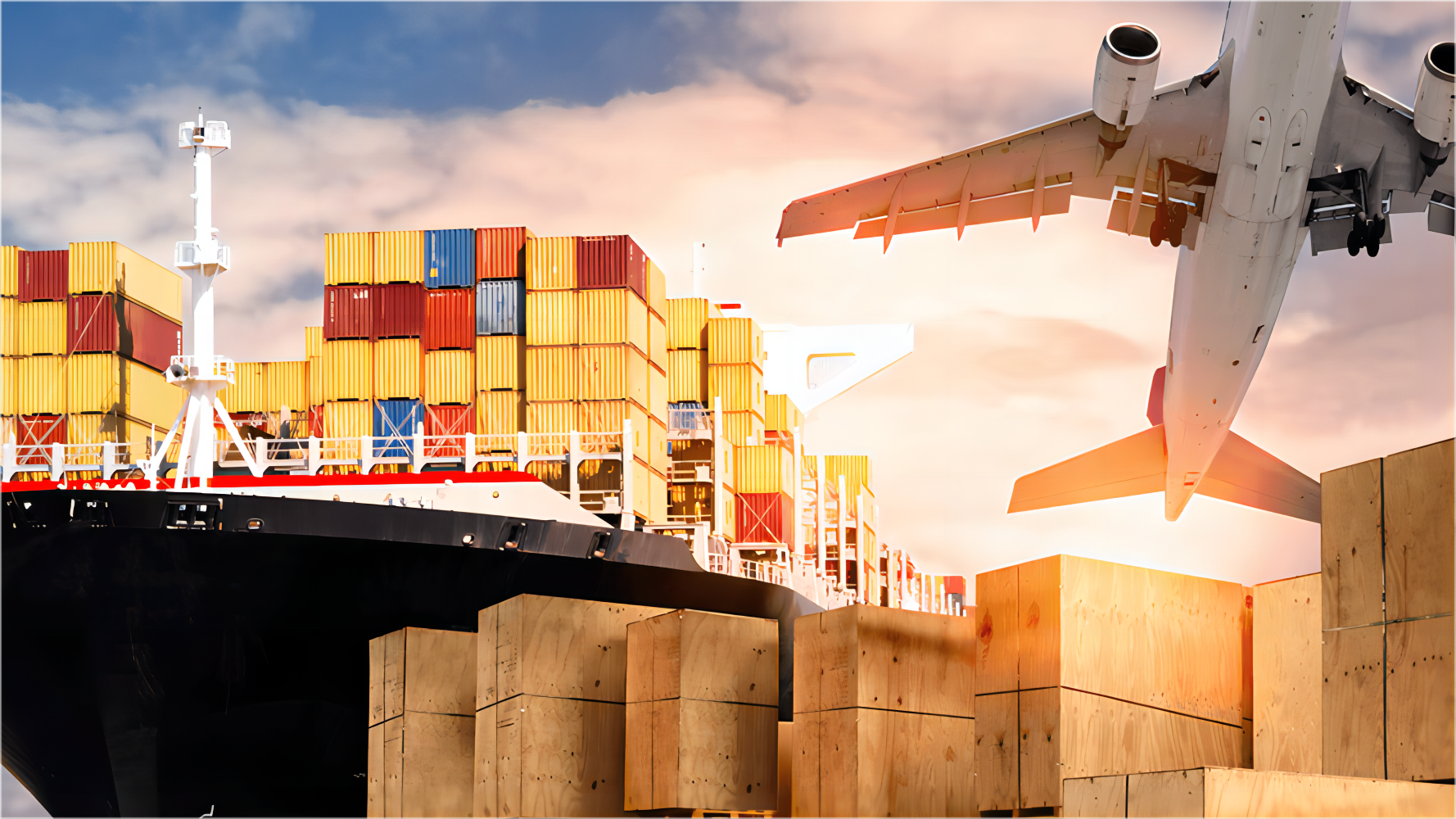 Air freight cargo being loaded for delivery to Riyadh