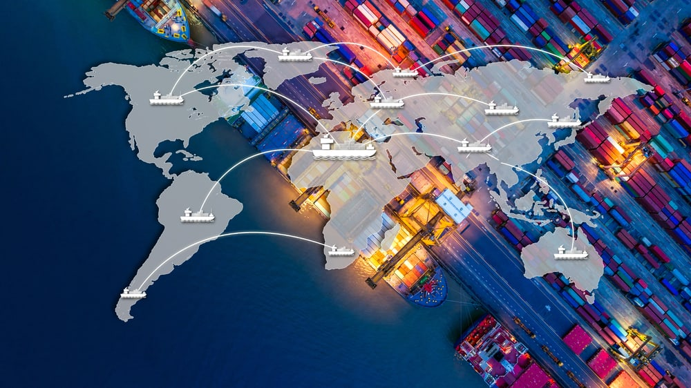 Freight forwarding professional managing cargo documentation