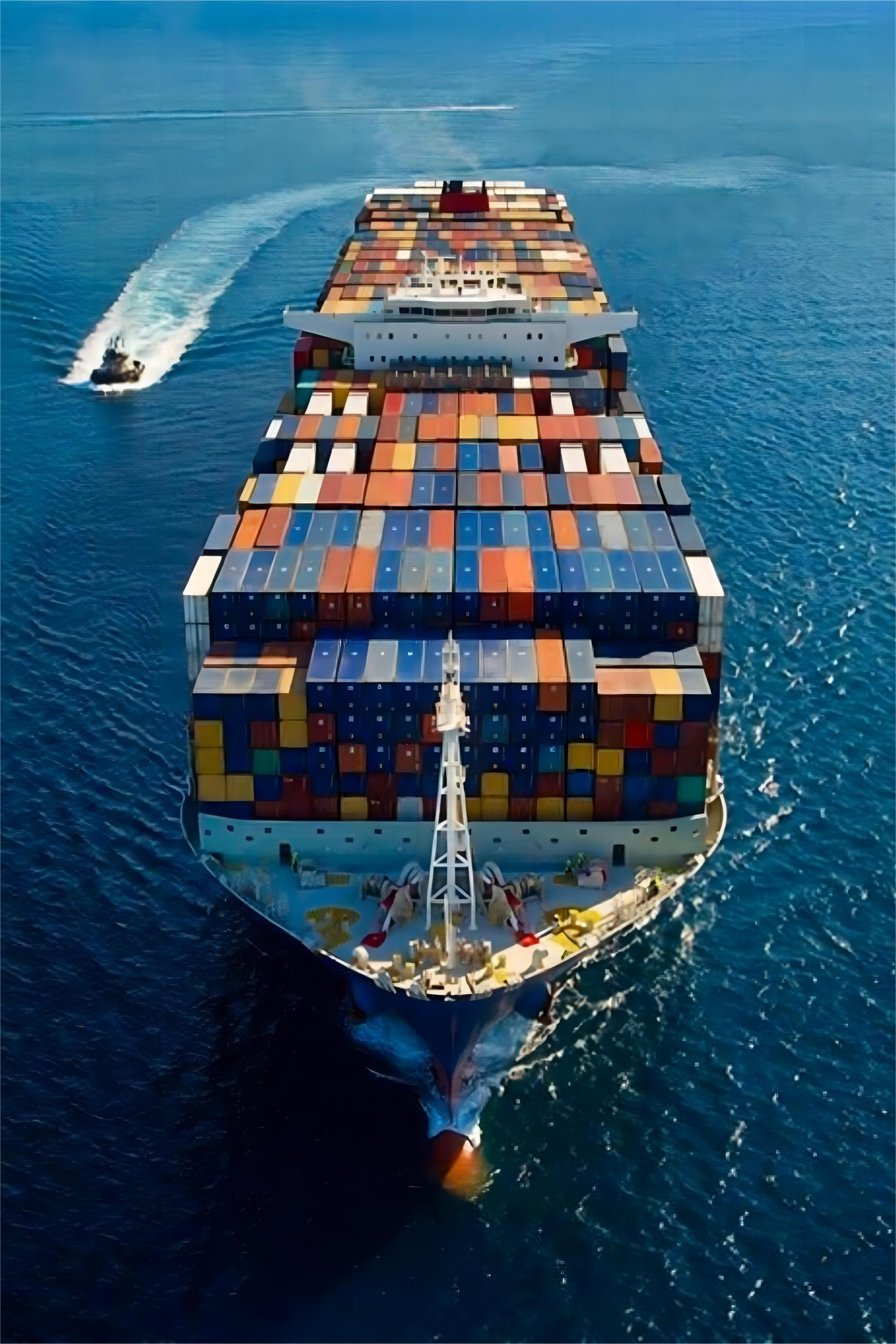 Shipping container ready for global export from China