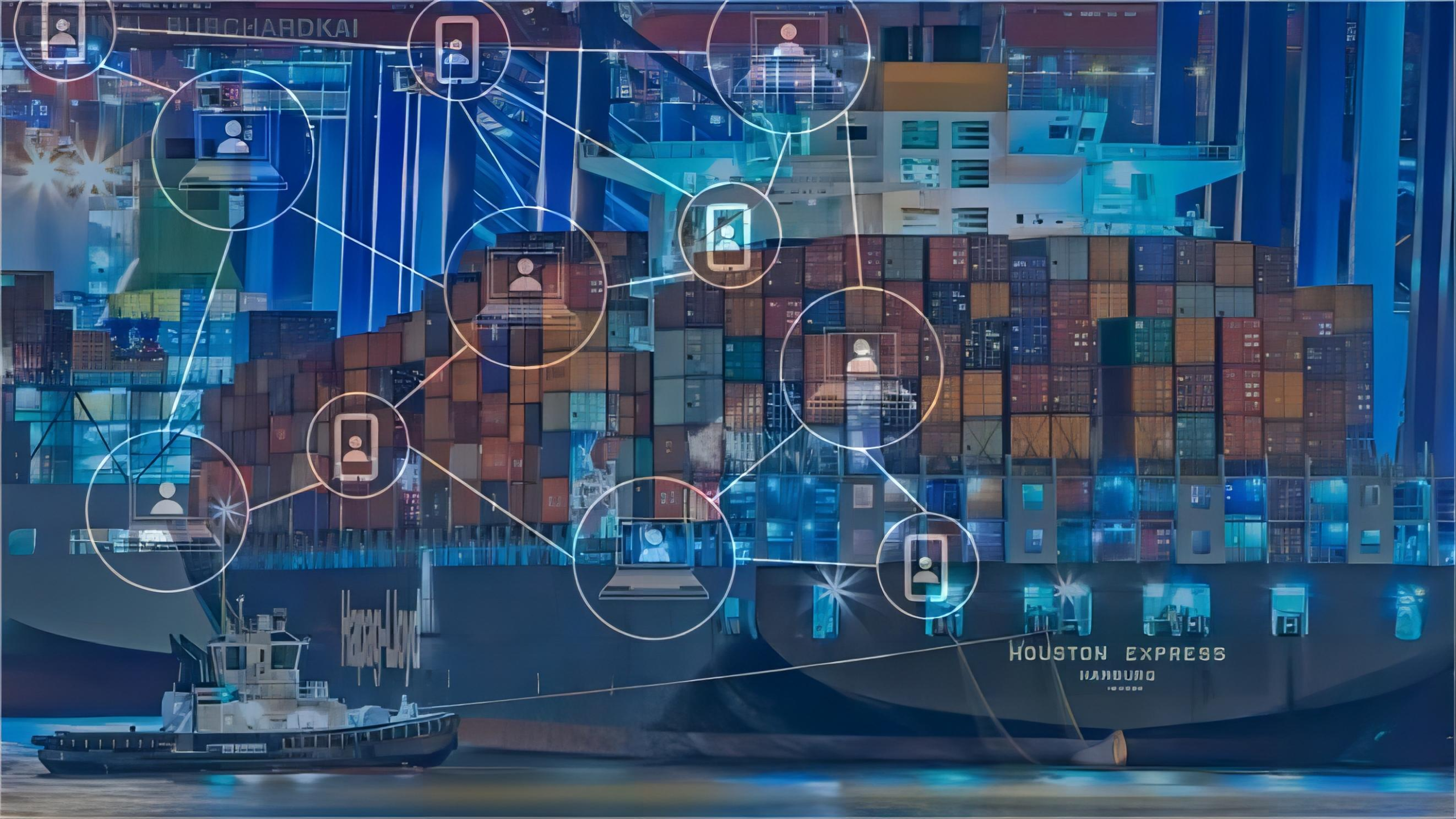 Logistics professional reviewing sea freight documentation